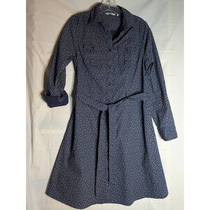 Levi's Dockers Women's Navy Nautical With Anchors Dress Sz S Boating Sea Beachy